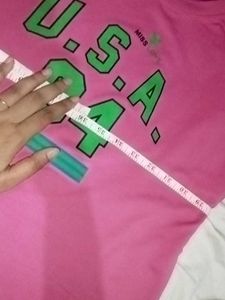 Pink USA Graphic Tee