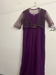 Elegant Purple Kurta Set
