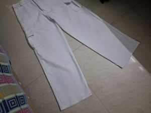 White Cargo Pants