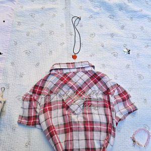 2000s fitted Plaid Shirt