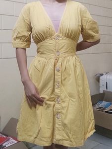 Yellow Denim Dress