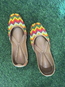 Multi Color Punjabi Jutti For Women