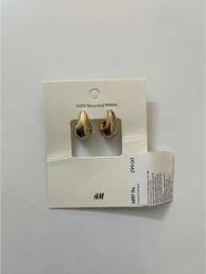 H&M Chunky Dome Earrings Gold