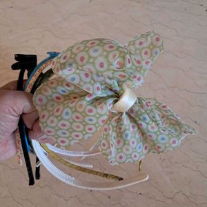 8 Mixed Premium Hairbands Set For Kids 4 To 6 Yrs