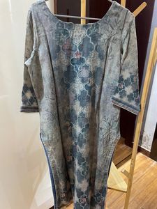 Greyish Blue Suit Set