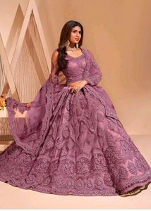 Elegant Lavender Lehenga Choli Set