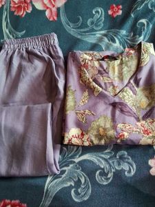 Floral Print Pajama Set