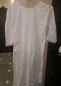 Embroidered White Top