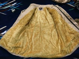 Beige Quilted Padded Jacket