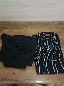 Two Piece Striped Co-ord Set