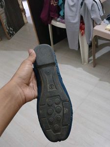 Blue Metro Memory Foam Slip-On Shoes