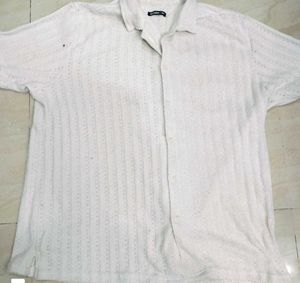 White Colour Half Shirt