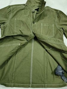 Zara Green Shirt Jacket Shacket
