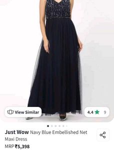 Elegant Navy Blue Maxi Dress