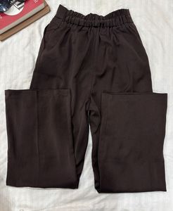 Brown Wide Leg Trousers