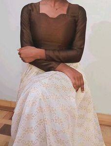 A half saree set