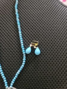 Sky Blue Colour Chain With Locket