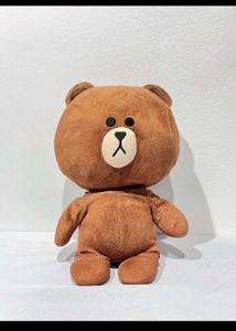 Brown Line Friends Bear Plush