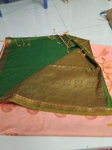 Light Orange Soft Silk Sarees...