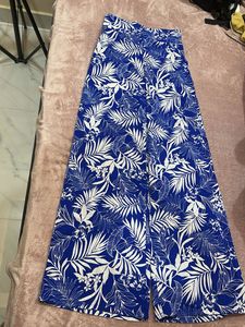 Blue Floral Print coord set (size- XS)