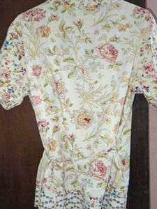 Cotton Top With Light Embroidery