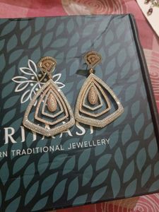 Priyassi Earrings...Ad Stones Totally New With Tag