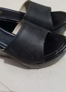 Black High Wedges