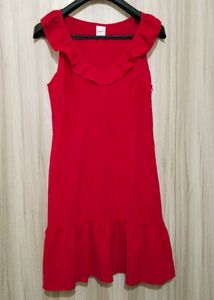 Urbanic Ruffle A-Line Red Dress (Women's)
