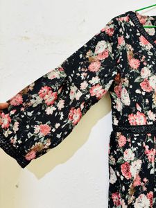 Black Floral Anarkali Kurta🌺✨