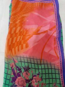 82)New Double Shaded Saree