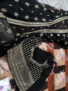 Three Piece Dress Plazo Shrug Top New