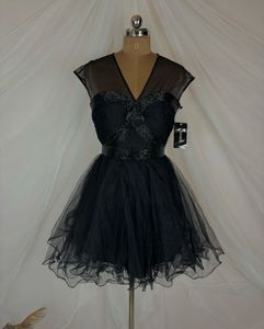 Black Tulle Party Dress