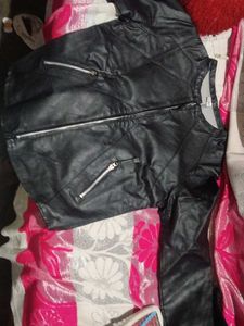 Stylish Black Faux Leather Jacket