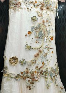 Elegant Ethnic Gown With Long Tail