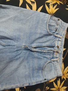 Light Blue Mom Ripped Jeans
