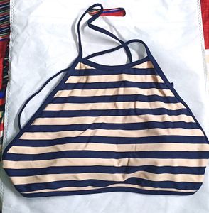 Crop top Blue line