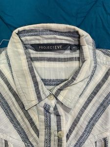 Striped Button-Down Shirt