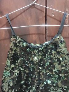 💚 Stylish Green Sequin Party Top 💚
