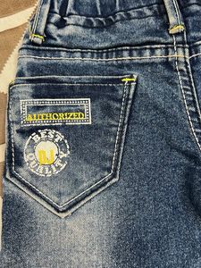 Kids&#39; Graphic Sequin Denim Jeans with Drawstring