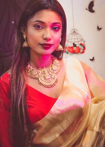Elegant Gold Saree