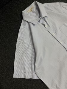 blue stripes shirt
