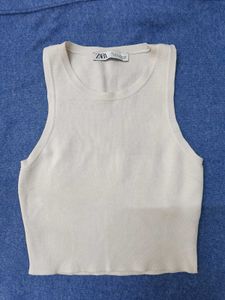 Zara Ribbed Crop Top