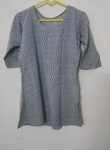 Patterned Short Kurta