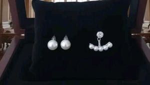 Elegant Pearl &amp; Crystal Earrings