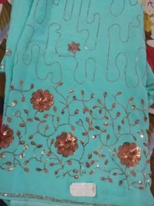 Sequin Design Saree