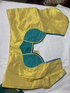 Saree And Stitched Blouse Like New