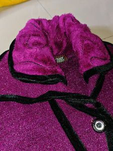 Plush Purple Coat