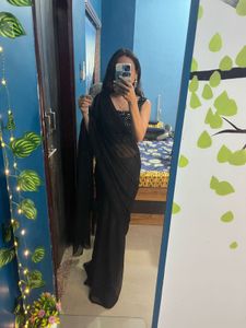 Elegant Black Saree