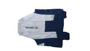 New Balance Navy &amp; White Hooded Windb