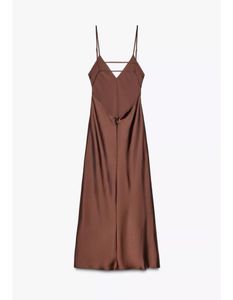 ZARA SATIN MIDI DRESS